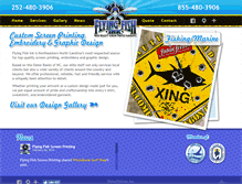 Tablet Screenshot of flyingfishink.com